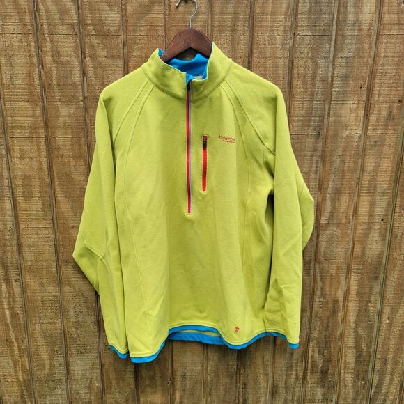 Columbia Titanium Omni Heat Fleece 1/2 Zip Pullover Mens Size L - Picture 1 of 13